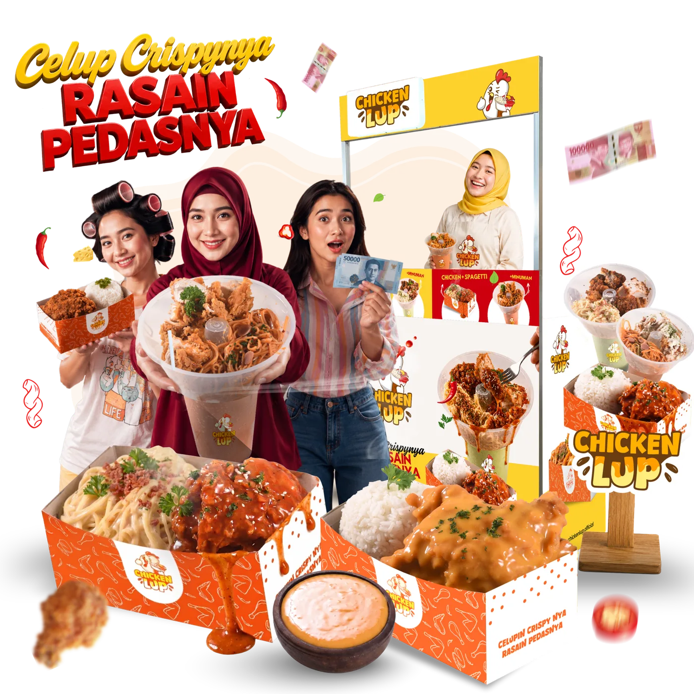 Chicken Lup Crispy Celup Showcase