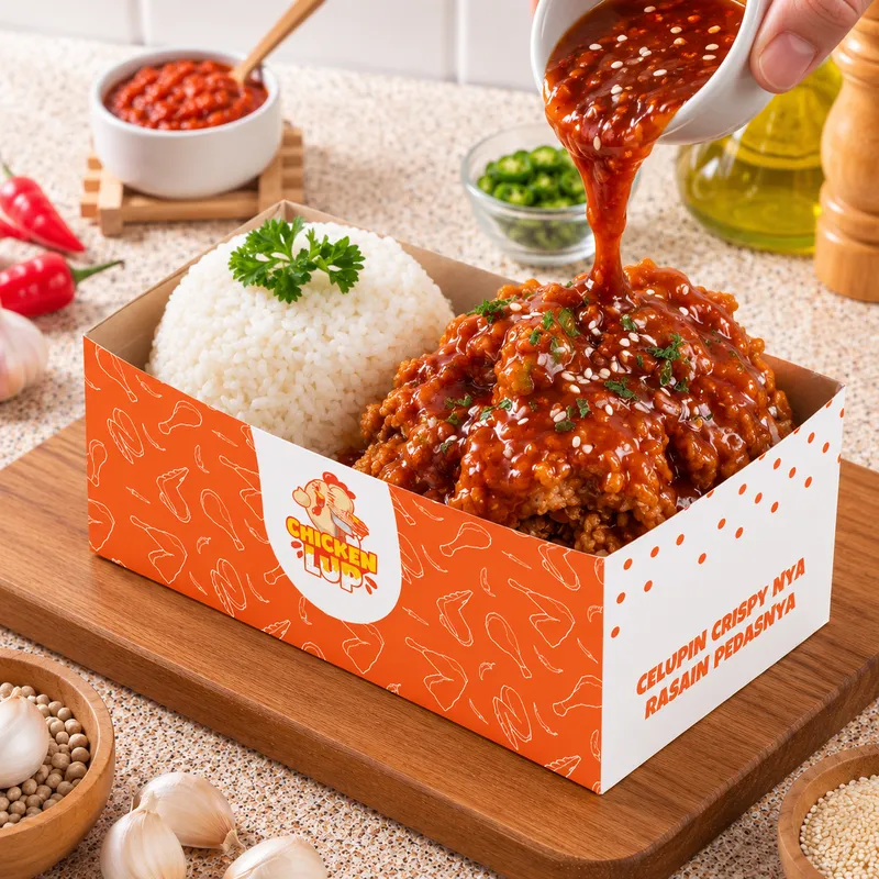 Nasi Ayam Spicy Lup